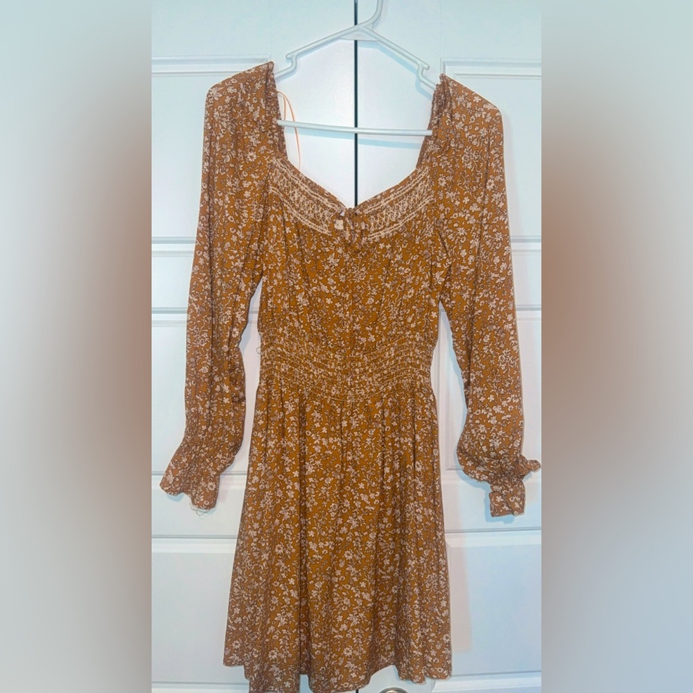 Promesa Brown Floral Dress